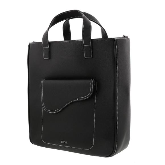 Dior Stitch Black 2Way Saddle Bag - Picture 1 of 7